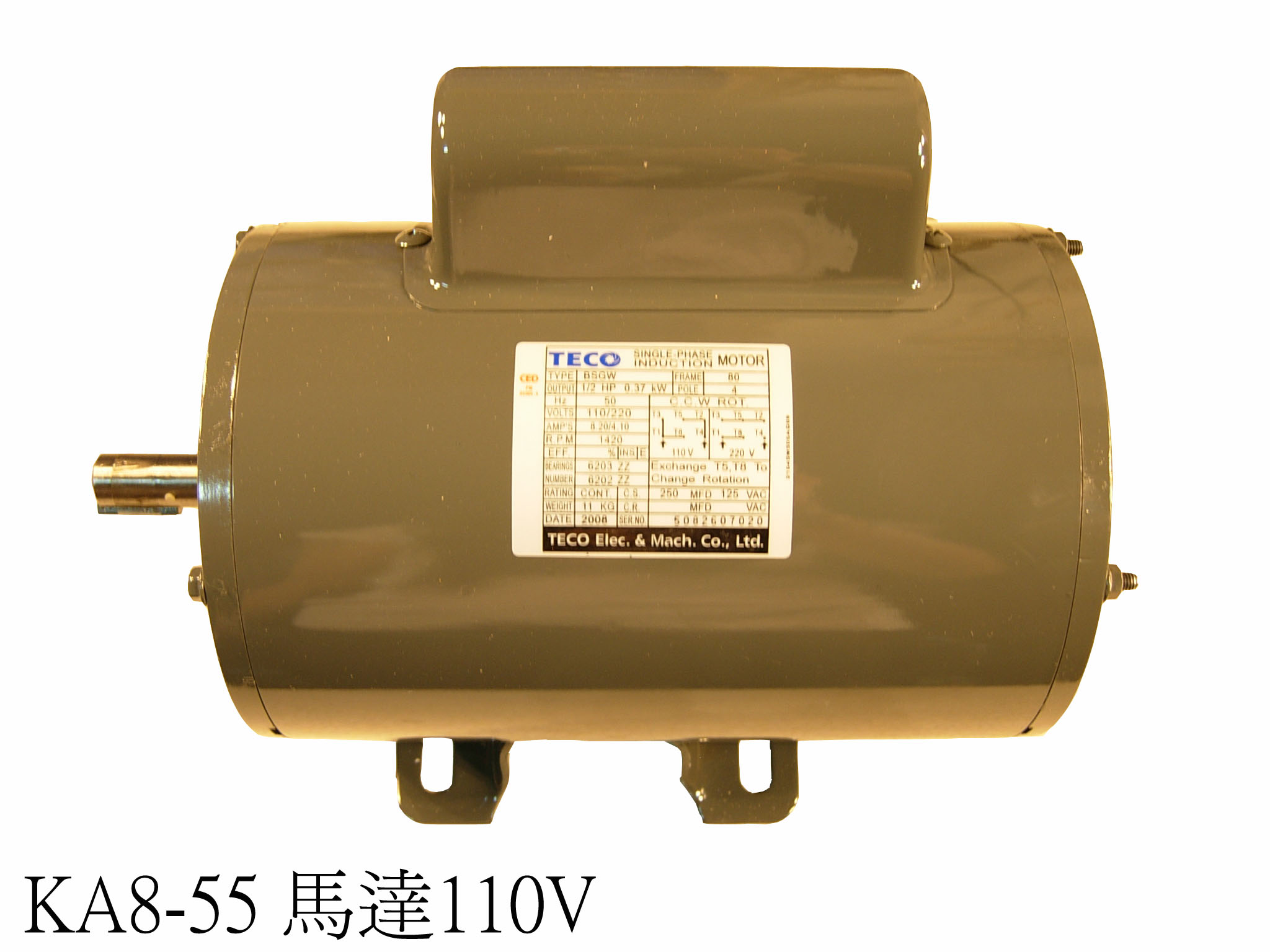東元馬達1/2HP 110V